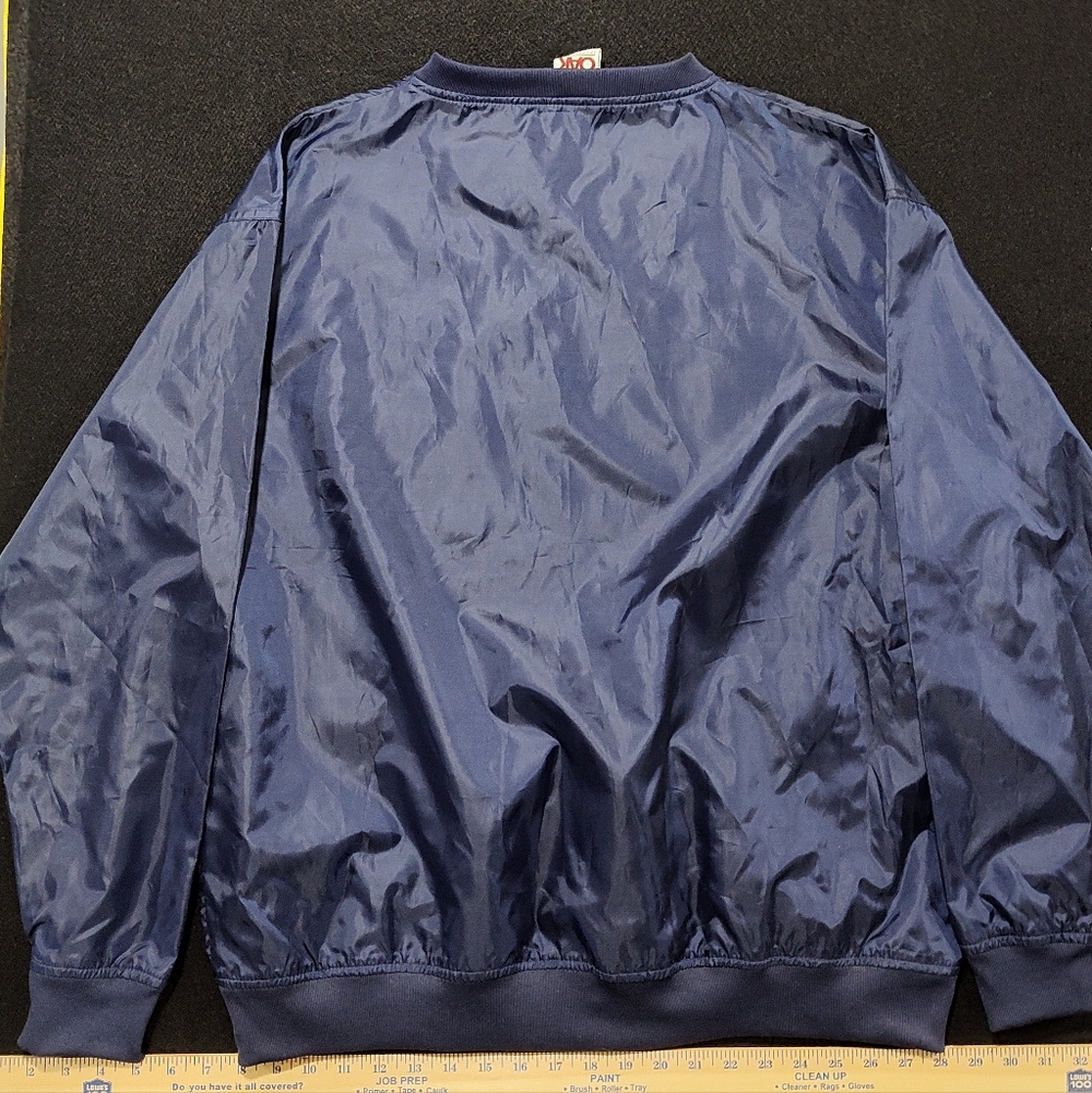 University Of Virginia Cavaliers Men's Blue Pullover, Warm Up Jacket, Size Large - Picture 6 of 9